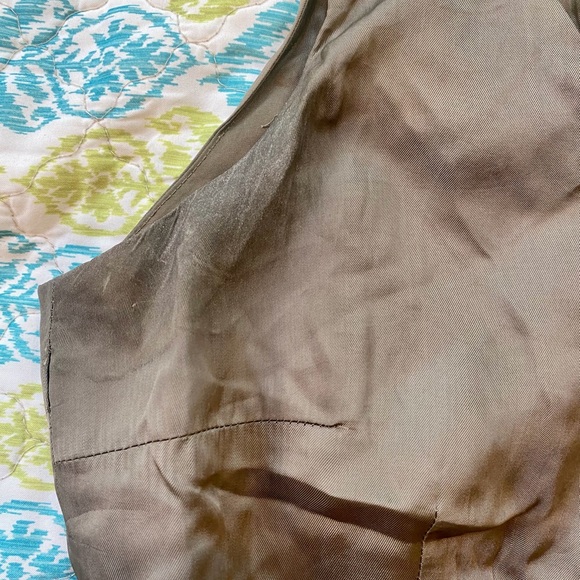 Martin + Osa Silky Retro Bronze Sleeveless Pleated Fit & Flare 50’s Dress - Picture 11 of 14